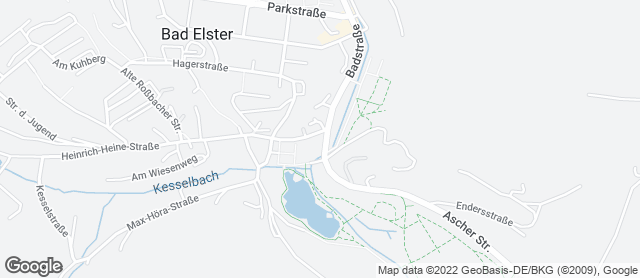Karte mit Standort von Café Bad Elster