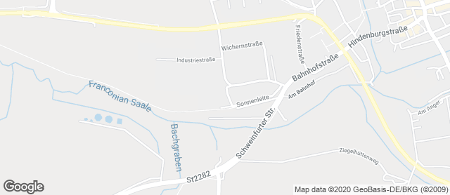 Karte mit Standort von Bäckerei Schmitt GmbH Cafe Bad Königshofen (Norma)