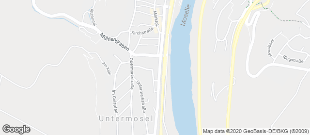 Karte mit Standort von Vollkornbäckerei Barth Gmbh REWE-Center Kobern-Gondorf