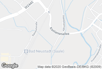 Karte mit Standort von Bäckerei Schmitt GmbH Filiale im E-Center Bad Neustadt