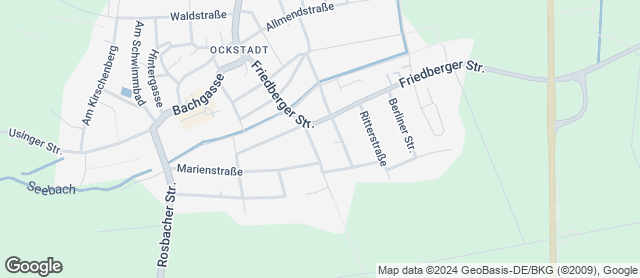 Karte mit Standort von Bäckerei Löber e.K. EDEKA Ockstadt