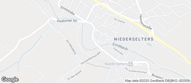 Karte mit Standort von Bäckerei Laux-Filiale Niederselters