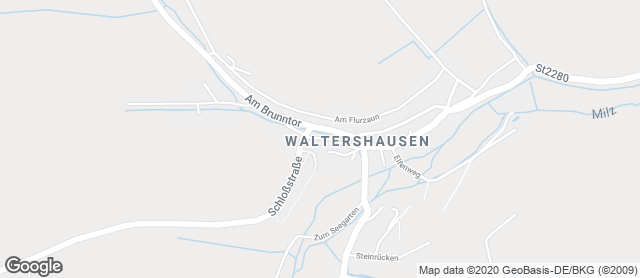 Karte mit Standort von Bäckerei Amthor