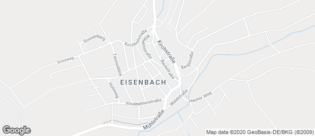 Karte mit Standort von Bäckerei Laux -Filiale Eisenbach