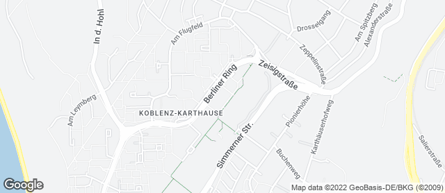 Karte mit Standort von Bäckerei "Die Lohners" - Koblenz-Karthause