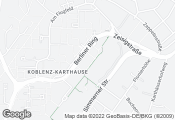 Karte mit Standort von Bäckerei "Die Lohners" - Koblenz-Karthause