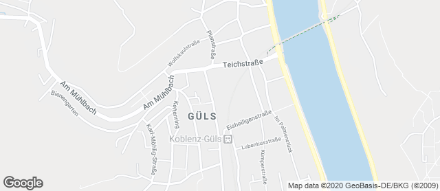 Karte mit Standort von Vollkornbäckerei Barth Gmbh REWE-Center Güls