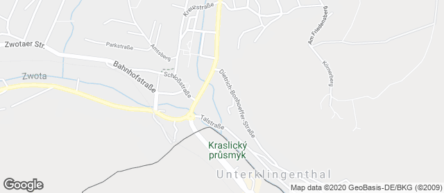 Karte mit Standort von Filiale im Edeka Klingenthal