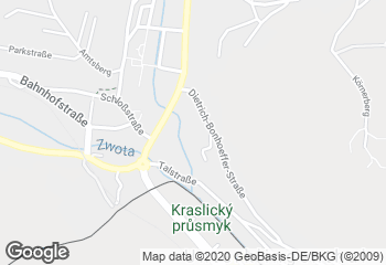 Karte mit Standort von Filiale im Edeka Klingenthal