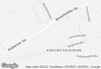 Karte mit Standort von Bäckerei "Die Lohners" - Koblenz-Moselweiß