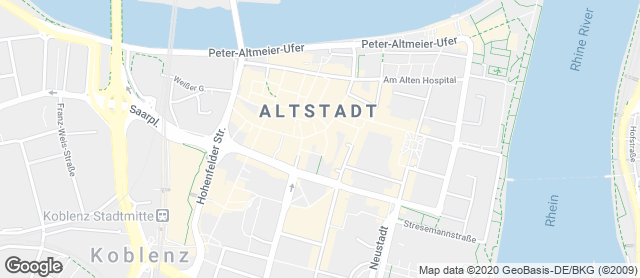 Karte mit Standort von Bäckerei Hoefer
