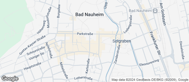 Karte mit Standort von Bäcker Karl / Wochenmarkt Bad Nauheim