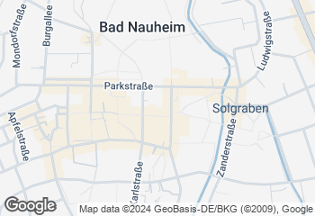 Karte mit Standort von Bäcker Karl / Wochenmarkt Bad Nauheim