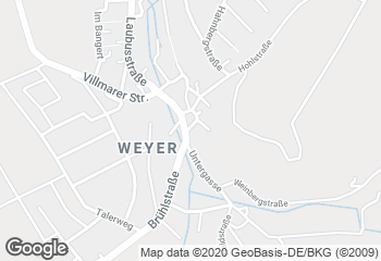 Karte mit Standort von Bäckerei Laux - Filiale Weyer