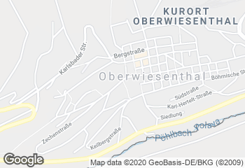 Karte mit Standort von Bäckerei Lang Filiale Oberwiesenthal