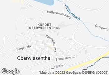 Karte mit Standort von Bäckerei Roscher - Edeka Oberwiesenthal