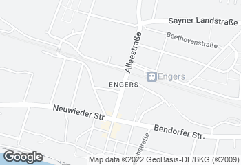 Karte mit Standort von Bäckerei "Die Lohners" - Neuwied Engers