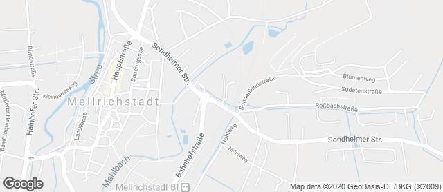 Karte mit Standort von Bäckerei Schmitt GmbH Filiale im Rewe Mellrichstadt