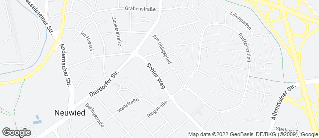 Karte mit Standort von Bäckerei "Die Lohners" - Neuwied