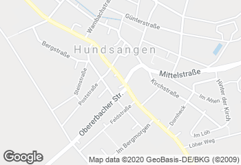 Karte mit Standort von Bäckerei Quirmbach
