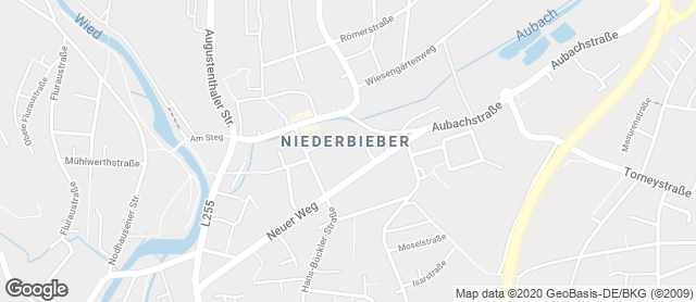 Karte mit Standort von Bäckerei "Die Lohners" - Neuwied Niederbieber
