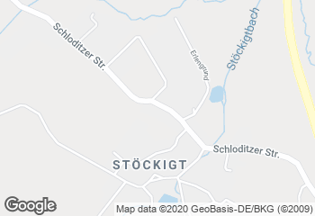 Karte mit Standort von Bäckerei Geipel