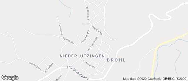 Karte mit Standort von Bäckerei Mausbach's Brotkörbchen