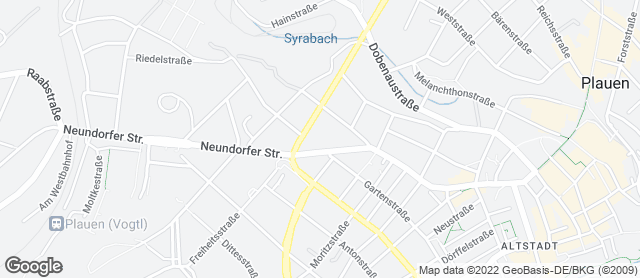 Karte mit Standort von Michas Naturbackstube bei denn's Biomarkt Plauen
