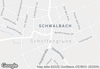 Karte mit Standort von Bäckerei Schuppner + Koschare GbR