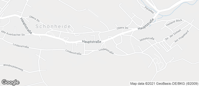 Karte mit Standort von Bäckerei und Konditorei Schelz