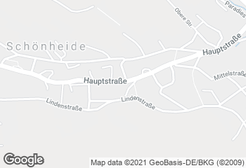 Karte mit Standort von Bäckerei und Konditorei Schelz