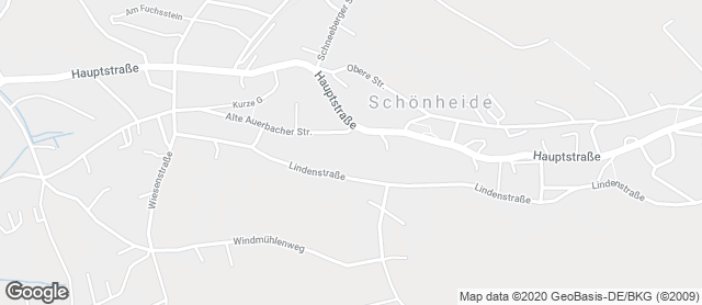 Karte mit Standort von Fachgeschäft Schönheide / Netto-Markt