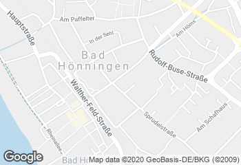 Karte mit Standort von Bäckerei Geisen GmbH