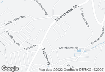 Karte mit Standort von Bäckerei Roscher - Netto Schwarzenberg