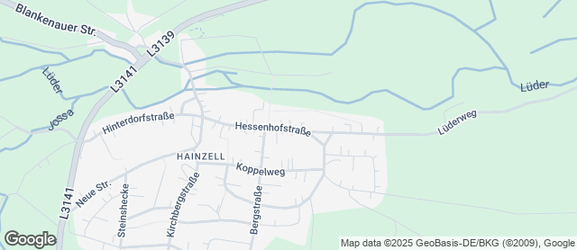 Karte mit Standort von Bäckerei Möller Filiale Hainzell