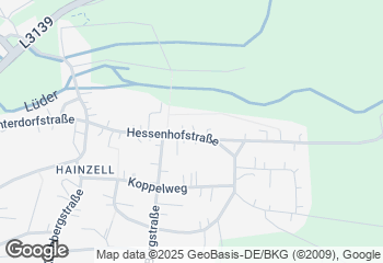 Karte mit Standort von Bäckerei Möller Filiale Hainzell