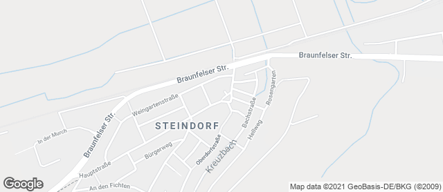 Karte mit Standort von Die gute Dalheimer Backstube  Filiale Steindorf