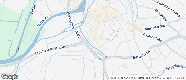 Karte mit Standort von Die gute Dalheimer Backstube  Filiale Silhöfertorstraße