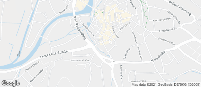 Karte mit Standort von Die gute Dalheimer Backstube  Filiale Silhöfertorstraße