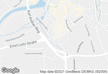 Karte mit Standort von Die gute Dalheimer Backstube  Filiale Silhöfertorstraße