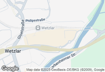 Karte mit Standort von Bäckerei Volkmann Forum Wetzlar im Kaufland