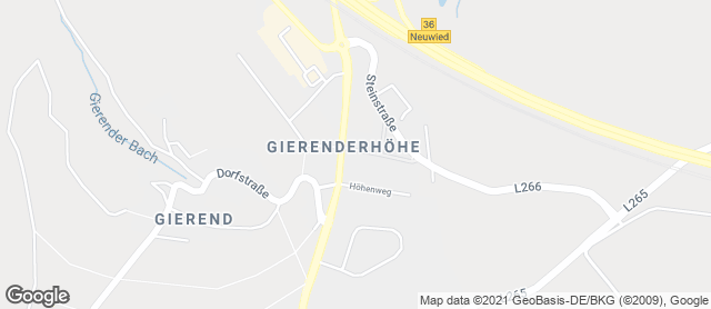 Karte mit Standort von Bäckerei - Cafe Grund