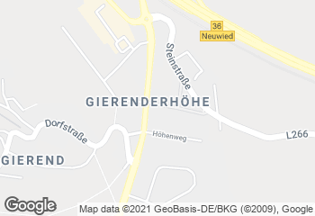 Karte mit Standort von Bäckerei - Cafe Grund
