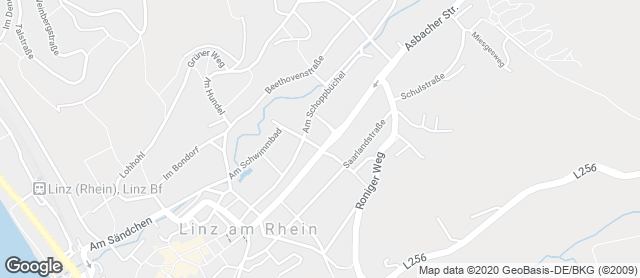 Karte mit Standort von Gilgen' s Bäckerei & Konditorei GmbH & Co. KG - Linz