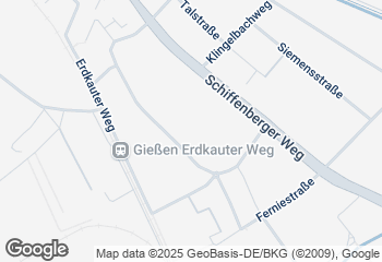 Karte mit Standort von Bäckerei Künkel GmbH  Gießen