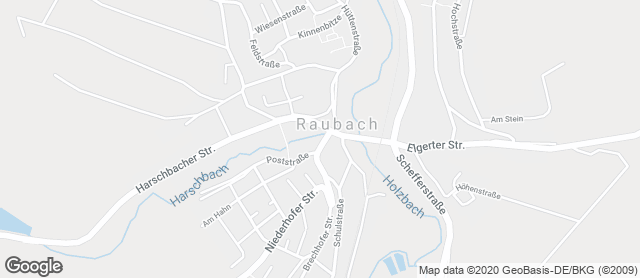 Karte mit Standort von Mühlenbäckerei Rudolf Jung GmbH Filiale Raubach