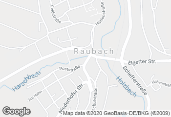 Karte mit Standort von Mühlenbäckerei Rudolf Jung GmbH Filiale Raubach