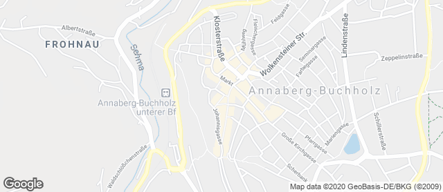 Karte mit Standort von Schokoguschl - Annaberger Backwaren GmbH