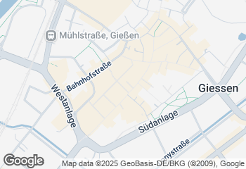 Karte mit Standort von Bäckerei Künkel GmbH  Gießen