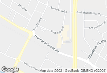 Karte mit Standort von Bäckerei Moos  REWE